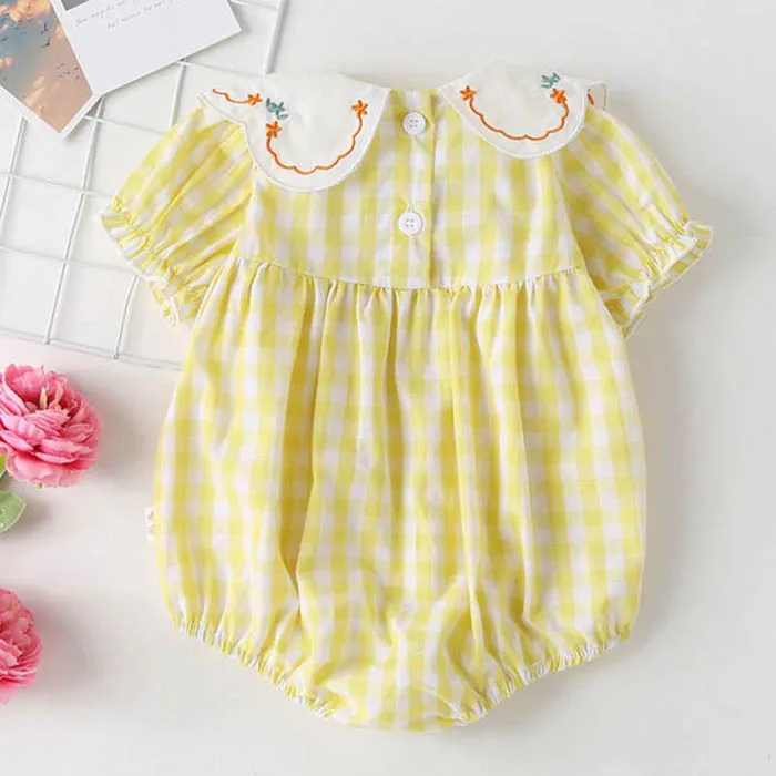 Princesa estilo algodão bonito roupas verão 0-24m