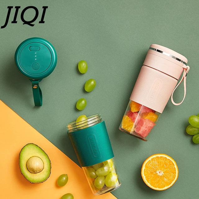 JIQI Mini 300ML Electric Juicer: The Perfect Portable Blender for Juicing on the Go