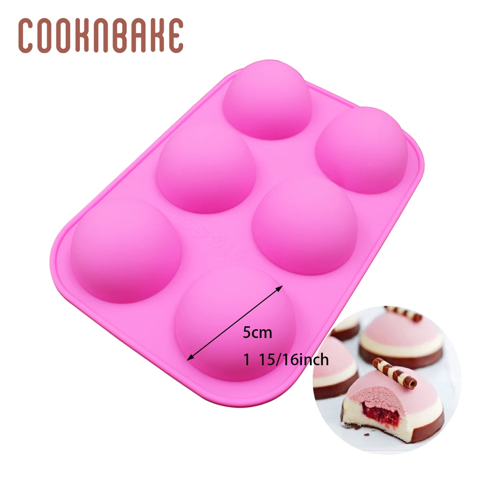 COOKNBAKE силиконовая купольная форма для торта Круглый ручной работы инструмент для мыла шоколадные конфеты форма для выпечки хлеба торта оборудование для выпечки формы для желе, пудинга - Цвет: SSCM-001-3