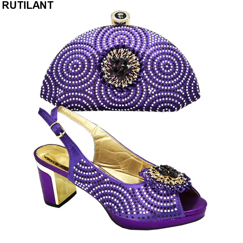 

Women Shoes and Bags To Match Set Sale Italy Shoes and Bags Set for Woman Italian In Women High Quality African Wedding Shoes