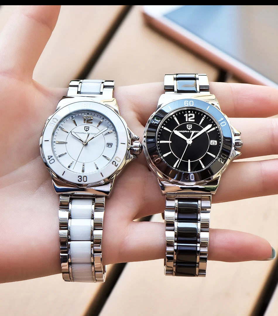 PAGANI Дизайн женские высококачественные керамические кварцевые часы женские роскошные брендовые модные элегантные водонепроницаемые часы Relogio Feminino