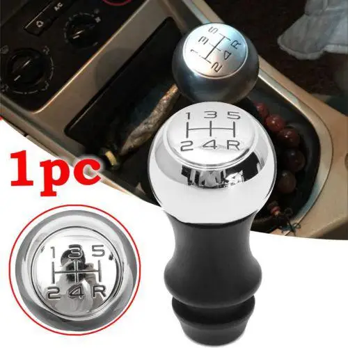 

1Pc 5 Speed Chrome MT Gear Shift Knob for Peugeot 106 206 207 306 307 407 408 508