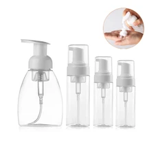 1 шт. 50/150/300ml прозрачный пенясь бутылка для жидкого мыла, мусс точек розлива гель для душа шампунь лосьон бутылки насоса пены