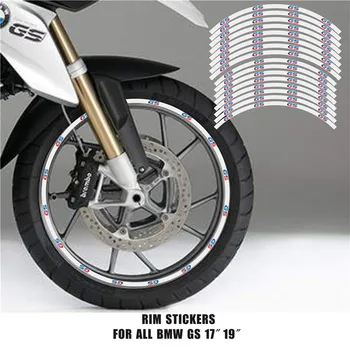 

Reflective stickers Motorcycle Wheel decals Tire Rim Stickers For BMW F700GS F750GS G310GS R1200GS Adventure R1150GS