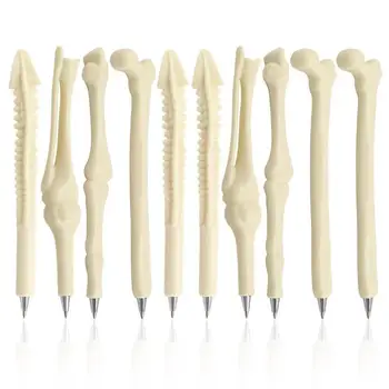 

10pcs Ballpoint Pens Novely Bone Design Ballpiont Pen with Black Ink for Doctor Nurse Friends Students