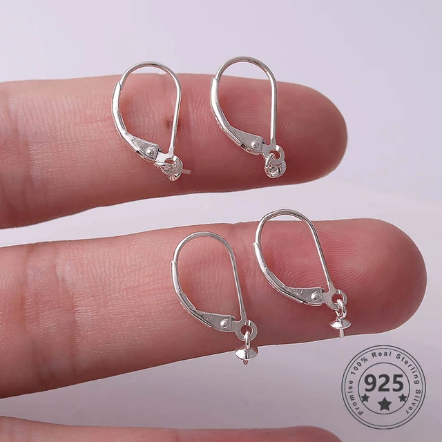 20pcs 925 Sterling Silver Earring Hooks Hypoallergenic French Wire