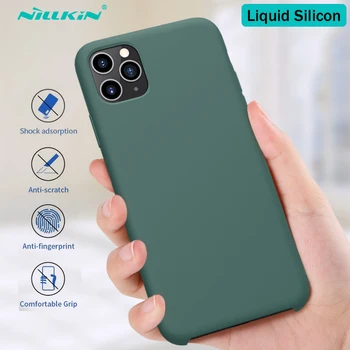 

NILLKIN For iPhone 11 Case Liquid Silicone Smooth Protective Back Cover for iPhone 11 Pro Max Case for iPhone X Xr Xs Max Case