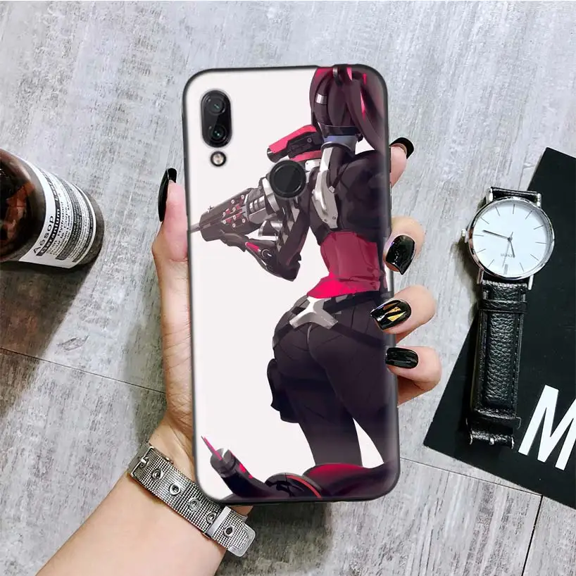 BA141-2 Overwatchs OW D. VA черный чехол для телефона для Xiao mi Red mi Note 8 7 7S 7A 6 S2 GO K20 Pro 6A mi 6X 5X A1 CC 9 8 Coque - Цвет: BA141-2