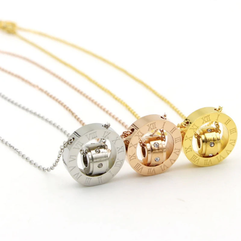 Ожерелье из титановой стали в римском стиле модное ювелирное изделие от