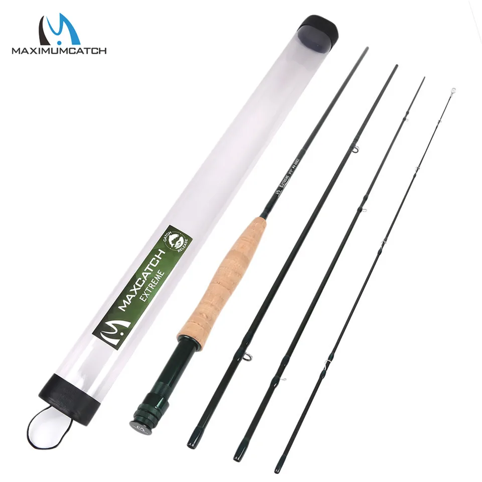 New-Extreme Fly Rod Maximumcatch Экстремальная 8.4ft/8.6ft/9ft/9.6ft/10ft удочка для ловли нахлыстом 3-10wt с Карбоновым волоконным удилищем средняя быстрая удочка - Цвет: New-Extreme Fly Rod
