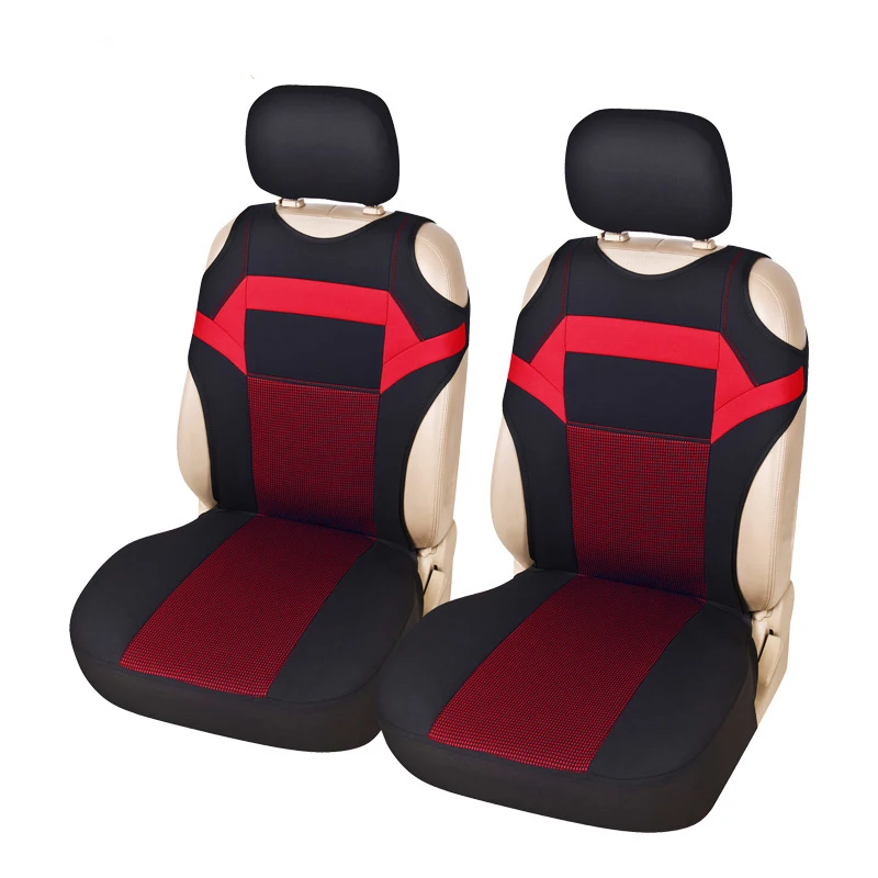1 set red 1 комплект/4 шт. чехол для автомобильного сиденья, жаккардовый чехол для подушки, чехол для автомобильного сиденья, универсальные автомобильные аксессуары, форма автомобиля - Название цвета: 1 set red