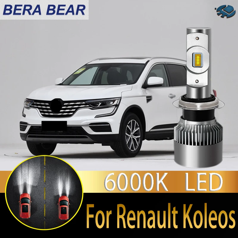 Автомобильный головной светильник BERA BEAR, светодиодный светильник для Renault Koleos samsung QM5 QM6, светодиодный автомобильный светильник 6000 K, лм, белый светильник, автомобильный головной светильник 2X