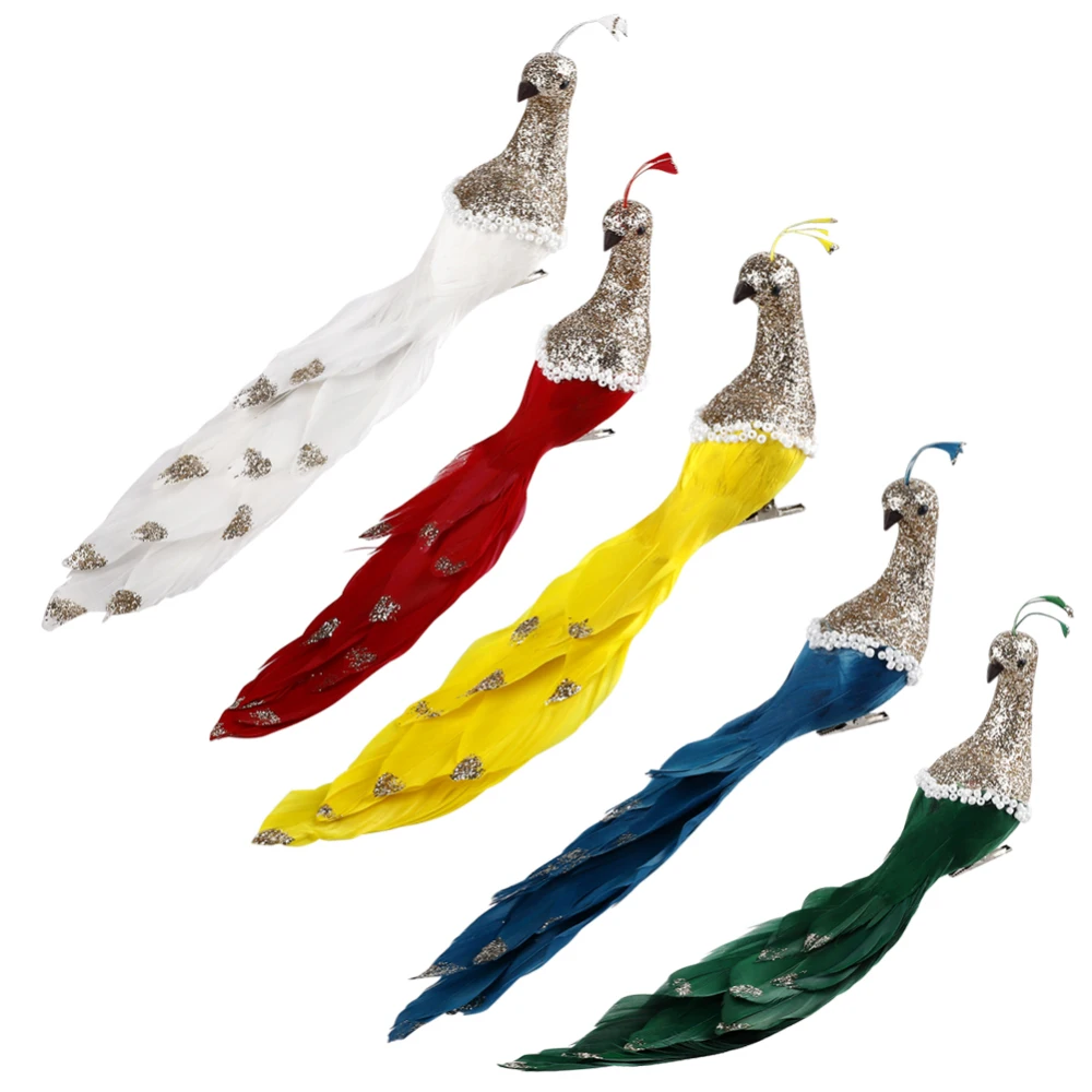 Imitation Peacock Model Cute Realistic Foam Feathers Bird Mini Decorative Craft Birds Home Garden Decorations Photography Props