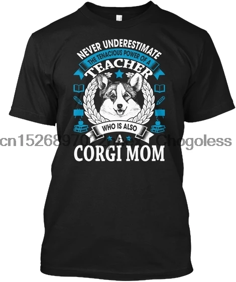 Teacher Corgi Mom Tshirt Hanes Tagless Tee |