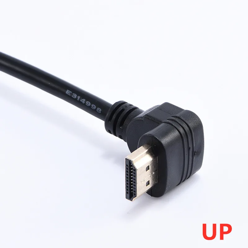 HDTV Cable 90 Degree Angle Male to HD Adapter Extension Cord 15cm 50cm