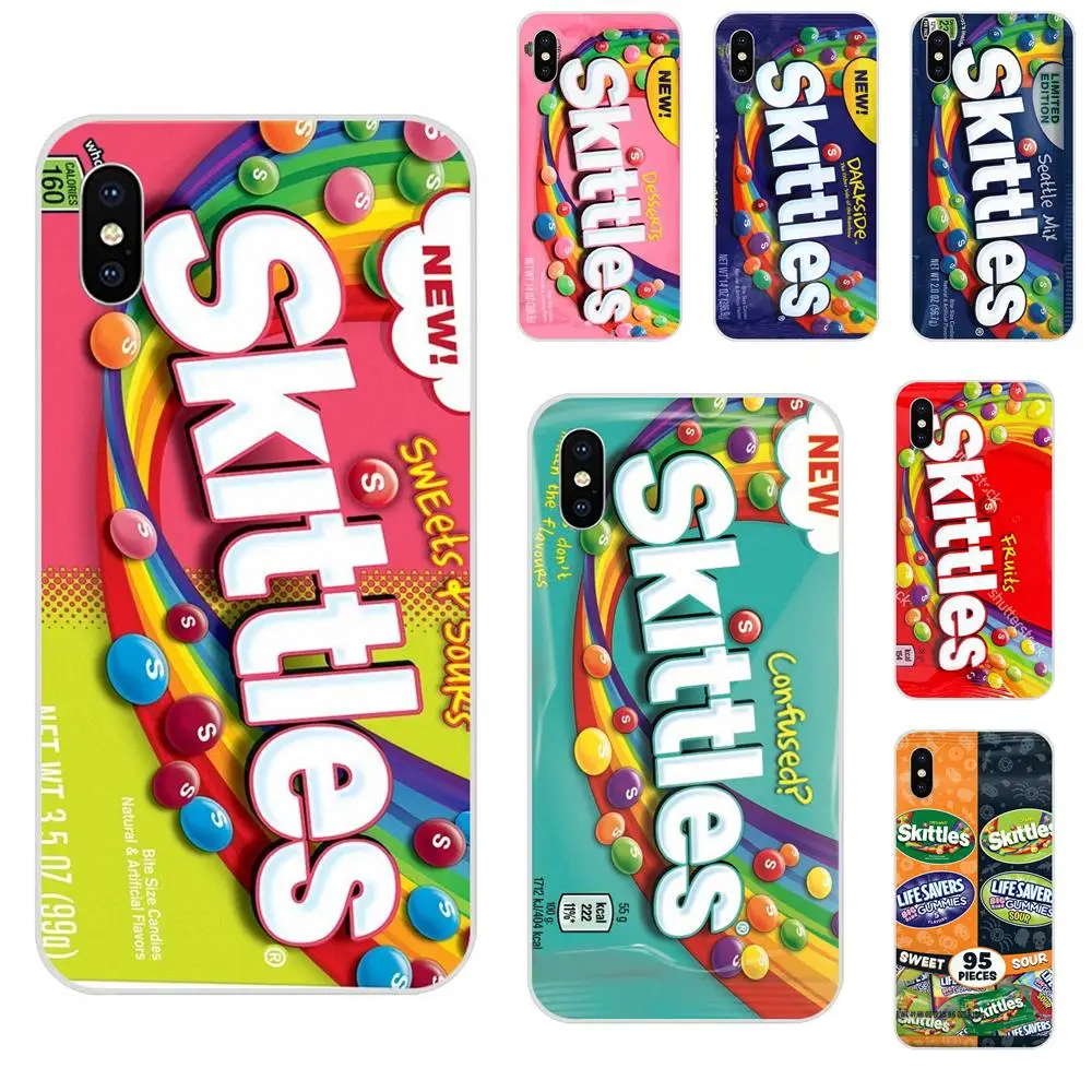 

TPU Case Mobile For Samsung Galaxy Note 5 8 9 S3 S4 S5 S6 S7 S8 S9 S10 5G mini Edge Plus Lite Skittles Sweet Sour Fruit Candies