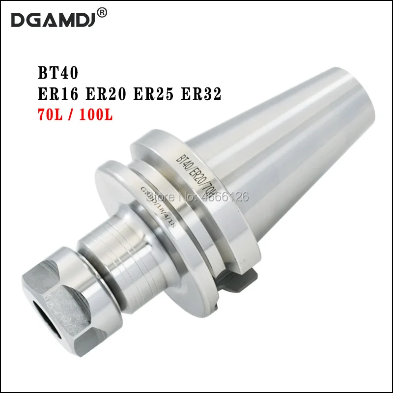 

1 piece BT CNC tool holder BT40 ER32 /BT40 ER25 / BT40 ER20 / BT40 ER16-70L/100L spring chuck CNC tool holder milling lathe tool