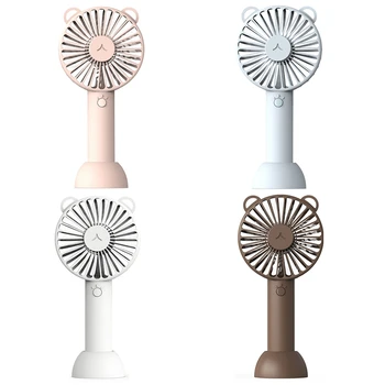 

1PCs Handheld Personal Mini Fan USB Rechargeable Portable Fan Cooler with Strap Adjustable 3 Speed For Office Outdoor Travel