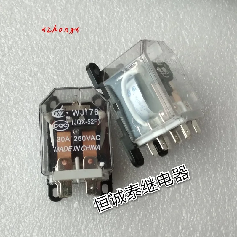 Wj176-2c jqx-52f 24VDC 30A 2-открытие 2 крупным планом 8-pin