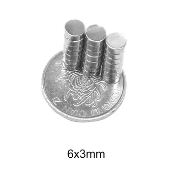 

20~600PCS 6x3 Disc Bulk Sheet Neodymium Magnet Disc 6mmx3mm Small Round Powerful Magnet 6x3mm Rare Earth Magnets strong 6*3 mm