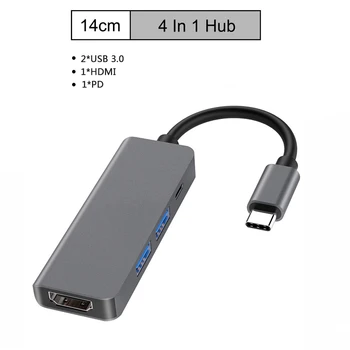 

Docking Station USB C to HDMI 4K USB 3.0 Hub PD USB Hub Dock Statio For MacBook Pro Dell HP Lenovo Type C Laptop Docking Station