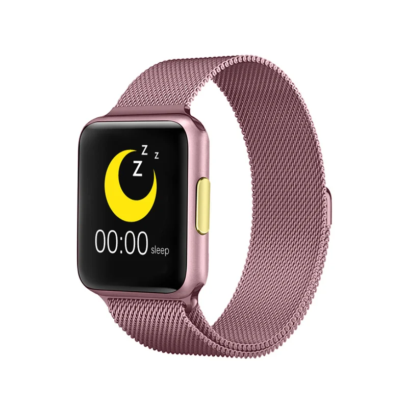 Rose gold watch ЭКГ умные часы для женщин Мульти-спортивные умные часы поддержка вызова сообщения оповещения сна монитор для Iphone Android VS F10 C200 P90 P70 - Цвет: Rose gold watch