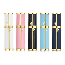 5 мл многоразовый кожаный флакон-спрей для духов Алюминиевый распылитель портативный дорожный косметический контейнер флакон для духов