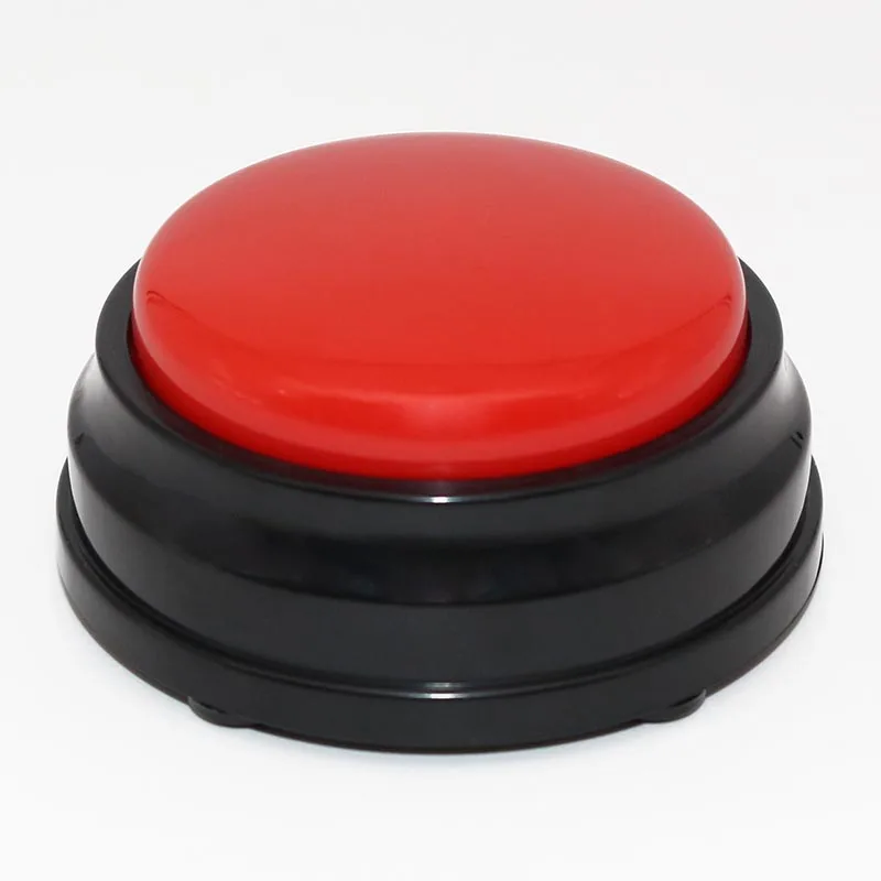 Botón de sonido de grabación en rojo y naranja, colores brillantes, se puede grabar 30s, tu propia voz para dejar mensaje M10