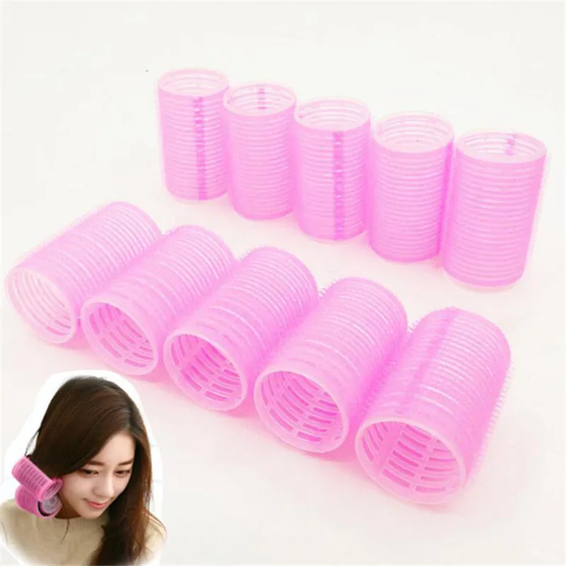 Hair Rollers 6 Pcs Curlers Self Grip Holding Hairdressing Design Sticky Cling Style For DIY Salon Tool | Красота и здоровье