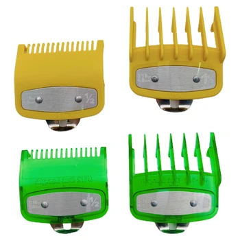 

2PCS Barber Shop Styling Guide Comb Set Oil Head Hair Trimmer Attachment Hairdresser Clipper