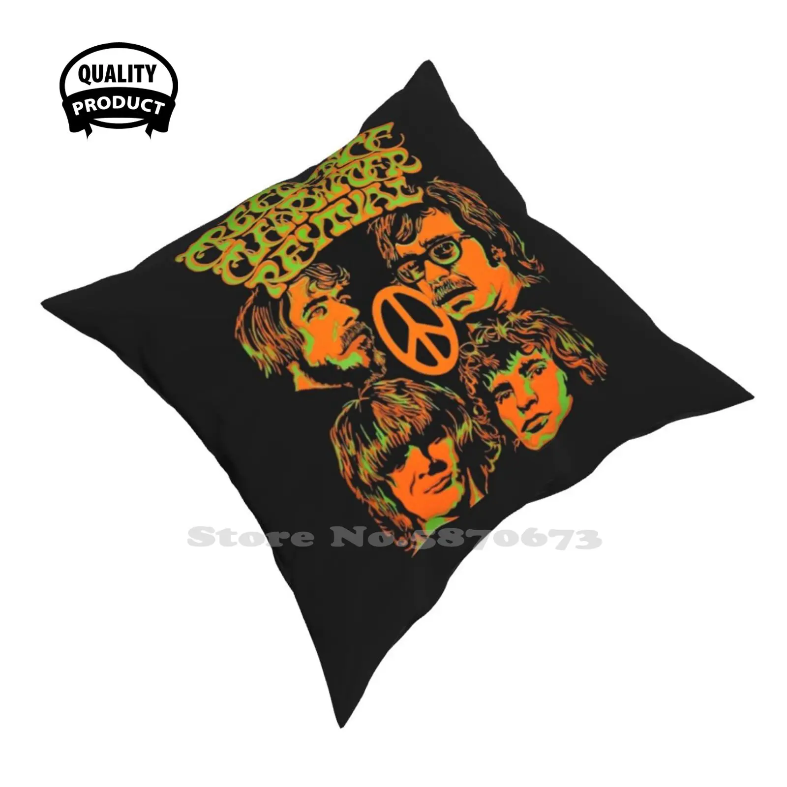 Flues Naturally Caption Of The Data Pillows Case Camera Da Letto Decorazione Della Casa Creedence 596 Revival Ccr Country Band