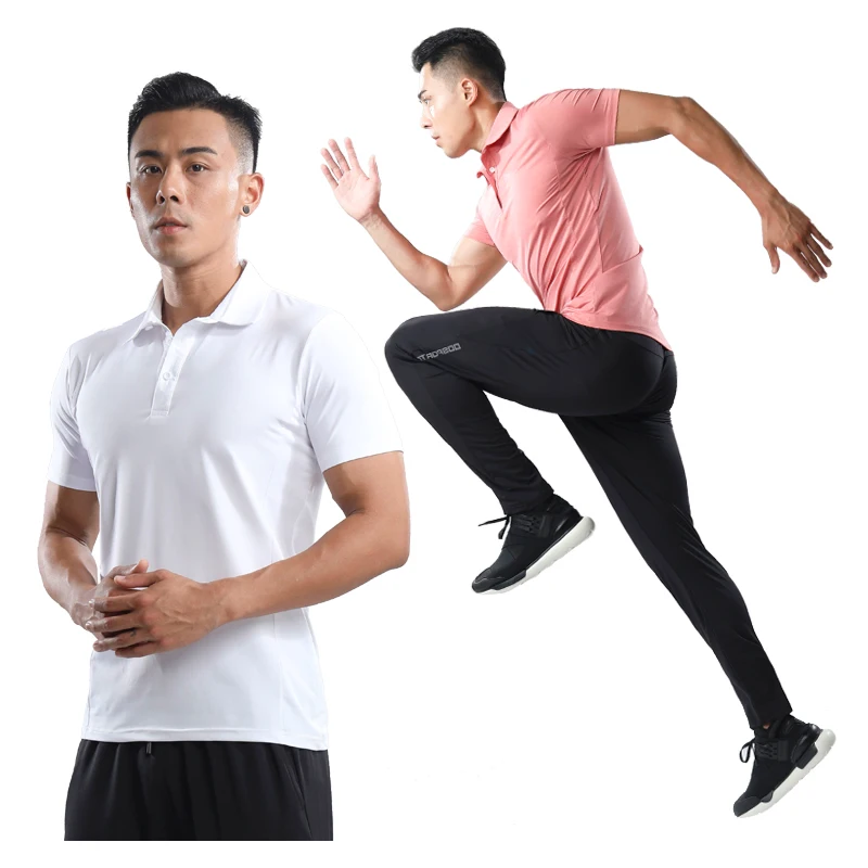 

Training Men Shirt 2019 Quick Dry Running Men Tennis Outdoor Gym Top Breathable Golf T-Shirts Badminton Clothes