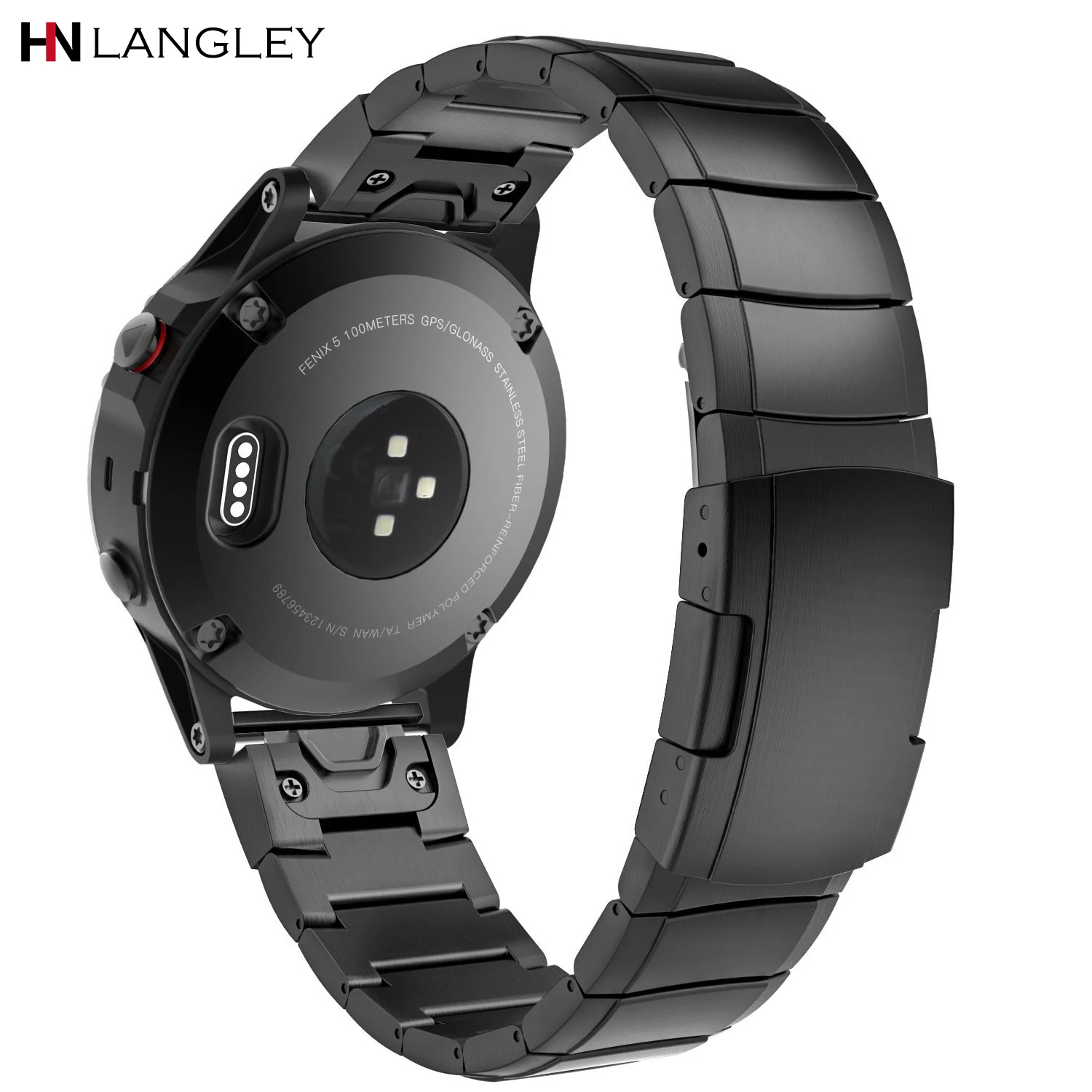 Ремешок для часов Garmin Fenix 5/Fenix 3 HR 5S/5X Plus из нержавеющей стали ремешок Forerunner