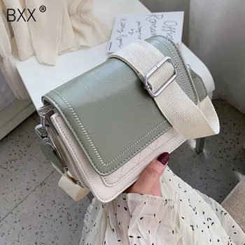 

[BXX] Vintage PU Leather Shoulder Bags For Women 2020 Brand Designer Lady Crossbody Bag Female High Capacity Handbags HK550