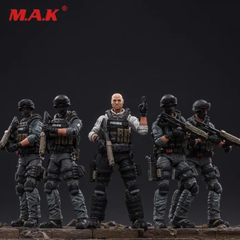 

1/18 Scale 5 Figures Set JTUS006 Model for Fans Gifts Urban City Riot Prevention Police Action Soldier Toy JOYTOY Collectible