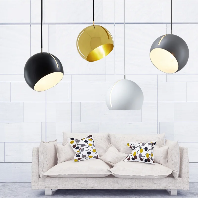 

LED Nordic Pendant Lights Pendant Luster Lighting Light Fixtures Loft Hanging Lamp Modern Indoor Decor drum pendant lights