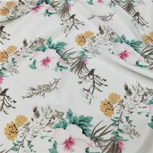 Цветок Толстый шифон элегантная хорошая ткань для платья брюки рубашка Косплей DIY швейная ткань