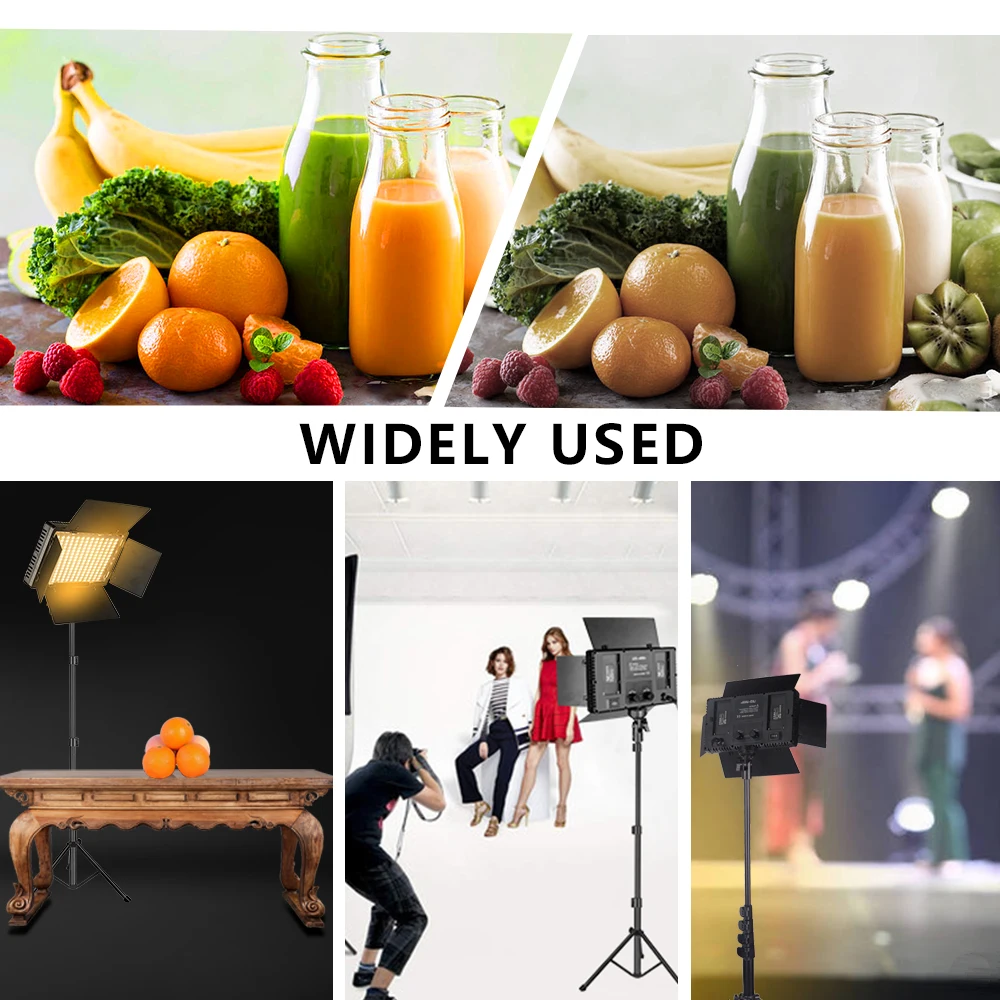 Jogo de Iluminação Vídeo ao Vivo Luz para Tiktok Photo Studio Youbute 40w - 50w Portátil Gravação Vídeo Fotografia Painel Lâmpada U800 Led - Image 6