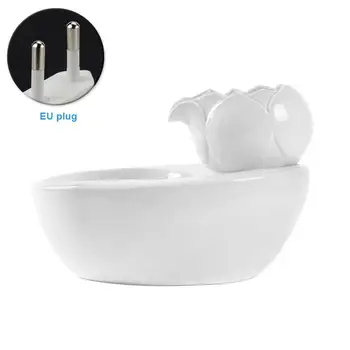 

Automatic Circulating Round Electric Ceramic Dispenser Rabbit Cats Dogs Basin Drinking Fountain Vintage Water Bowl Pet Supplies