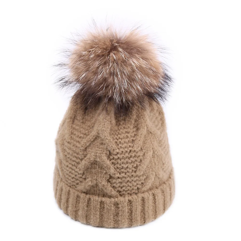 C2086-6Khaki DIFF COOLReal ule шерстяная вязаная шапка осенняя и зимняя полосатая фигурная шерстяная шапка теплая шапка для женщин - Цвет: C2086-6Khaki