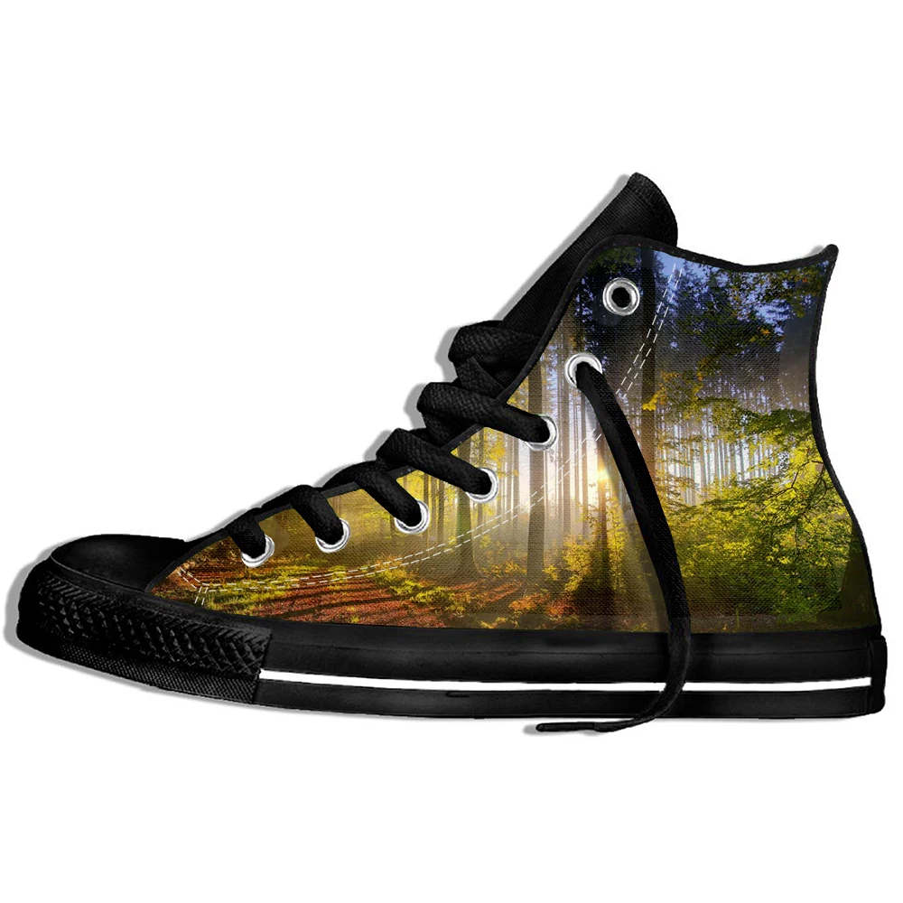 

Bamboo Forest Shoes Men Sneakers Chinese Style Printed Plimsolls Japan Streetwear Cool Graphic