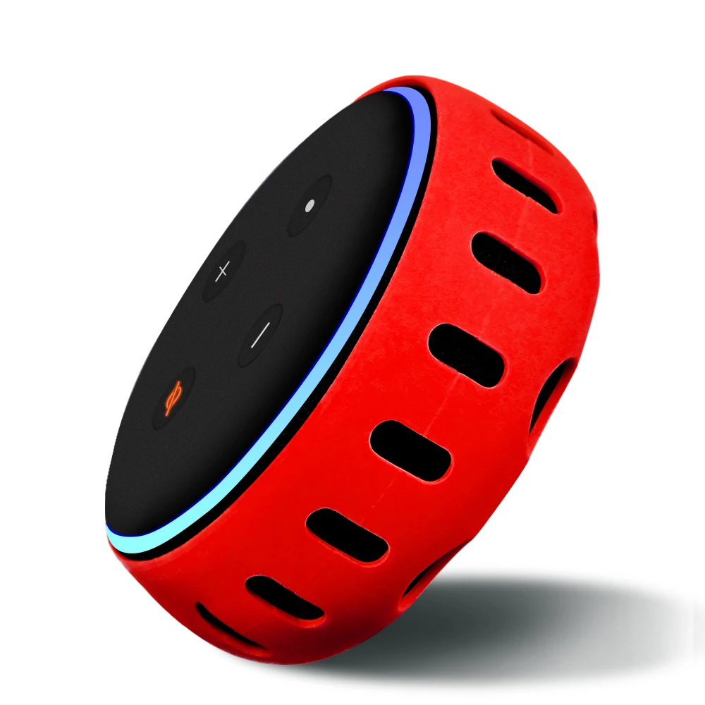Custodia In Silicone Per Echo Dot Smart Speaker Di Terza Generazione Cover Colorata Custodia Protettiva Antiurto Morbida Antiscivolo