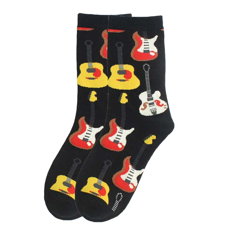 Новые милые женские носки, забавные хлопковые носки для девочек с единорогом, пришельцем корги, гитарным пингвином, рождественский подарок, Sox - Цвет: Небесно-голубой