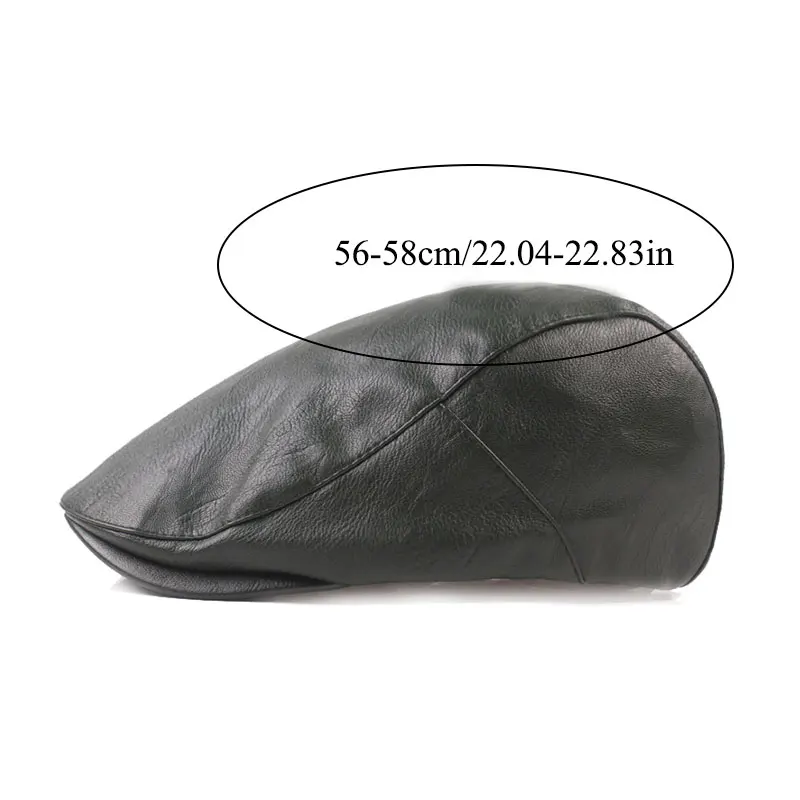 mens barrette hat 2021 new Man Berets Leather British Vintage Flat Caps Gatsby Male Solid Gray Black Spring Autumn Winter Adjustable Driver Hats beret golf cap