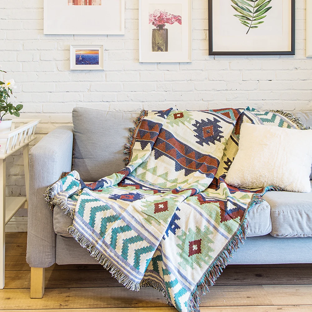 ESSIE HOME покрывало килим для дивана гостиной спальни диван одеяло Турция покрывало гобелен мягкий тон одеяло с геометрическим узором