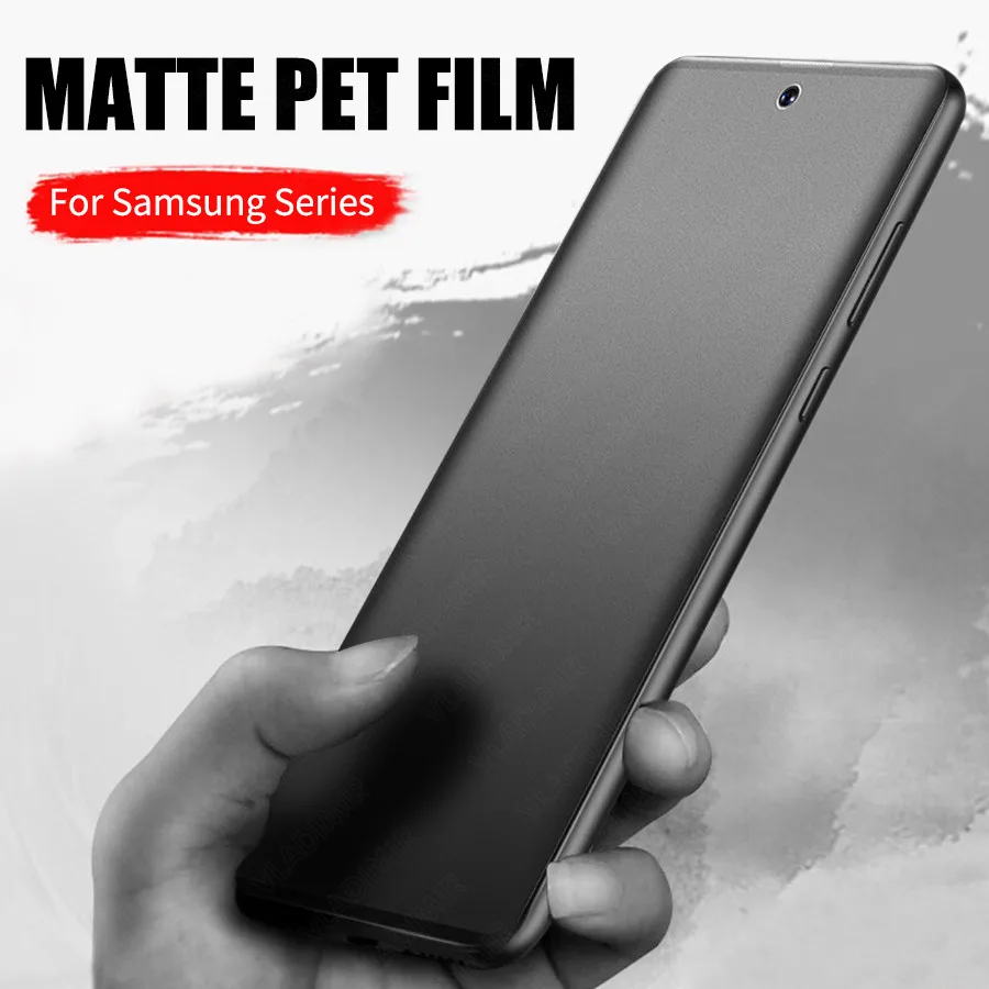 

3D Full Cover Soft PET Matte Frosted Film for Samsung Galaxy Note 10 Plus Pro 9 8 S10 S9 S8 Anti-Fingerprint Screen Protector