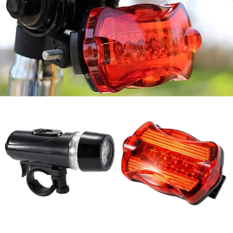 Bright Bike Light Rear Lamp Set Bicycle Cycling Light 5 LED Tail Lights Safety Warning Lamp 7 Flash Modes Bike Accessories Bright Bike Light Rear Lamp Set Bicycle Cycling Light 5 LED Tail Lights Safety Warning Lamp 7 Flash Modes Bike Accessories