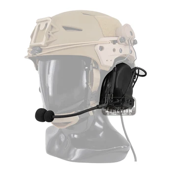 

Tactical FCS Peltor Comtac III 3 Headset Silicone Earmuffs Shooting Pickup Noise Reduction Headphone For Walkie Talkie Black