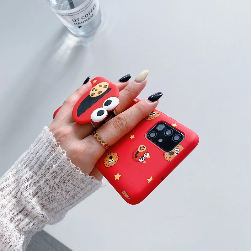 samsung cute phone cover 3D Hoạt Hình Dễ Thương Giá Đỡ Điện Thoại Ốp Lưng Dành Cho Samsung Galaxy Samsung Galaxy A51 A71 A32 A52 A72 4G 5G A52s A53 a12 Dễ Thương Silicone Mềm Cô Gái Đứng Bao Da cute phone cases for samsung 