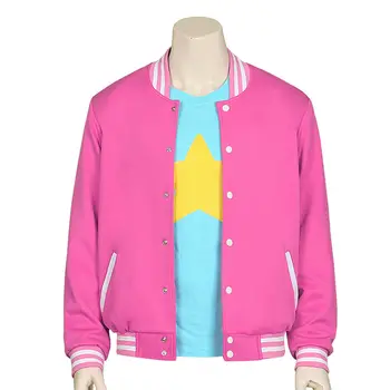 

Steven Universe Jacket Mens Baseball Hoodie Steven Coat Crystal Gems Cosplay Steven Quartz Universe Halloween Jackets Outwear
